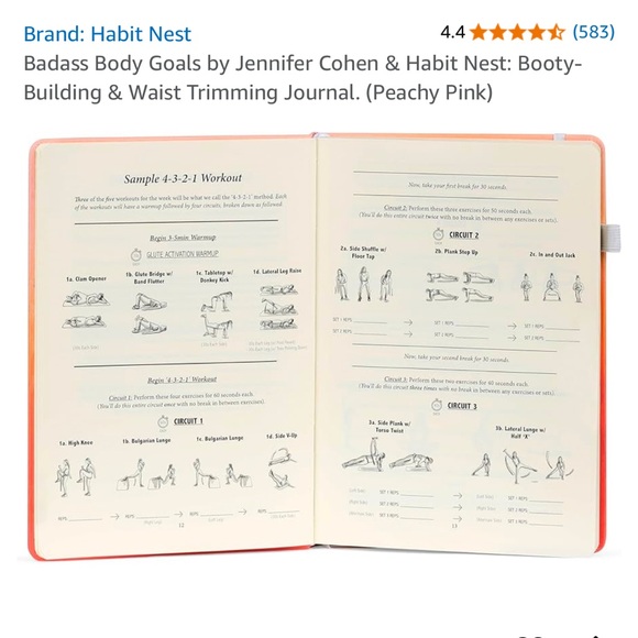 Habit Nest Booty Building Journal - Picture 6 of 6